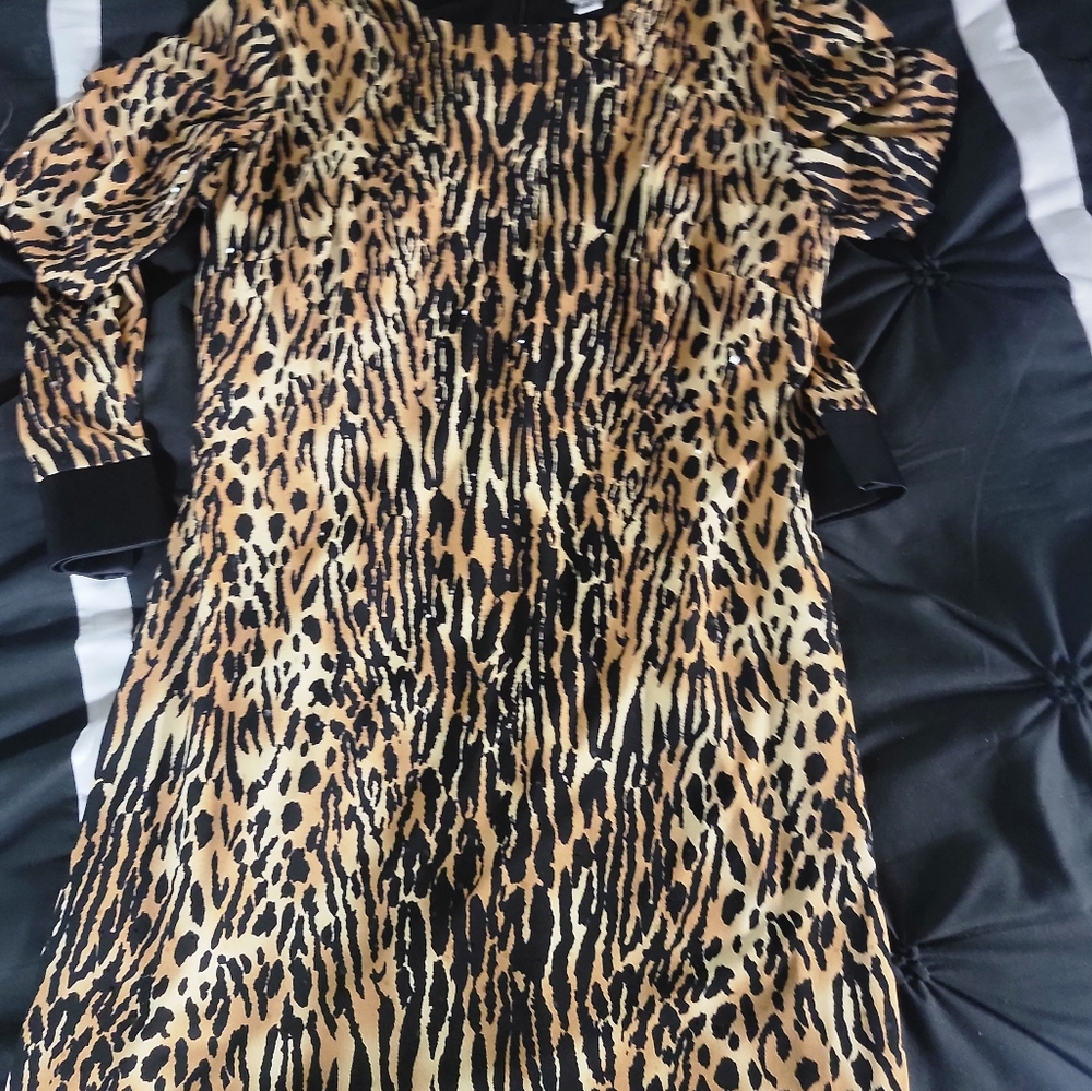 Cache mini leopard print dress Size 12